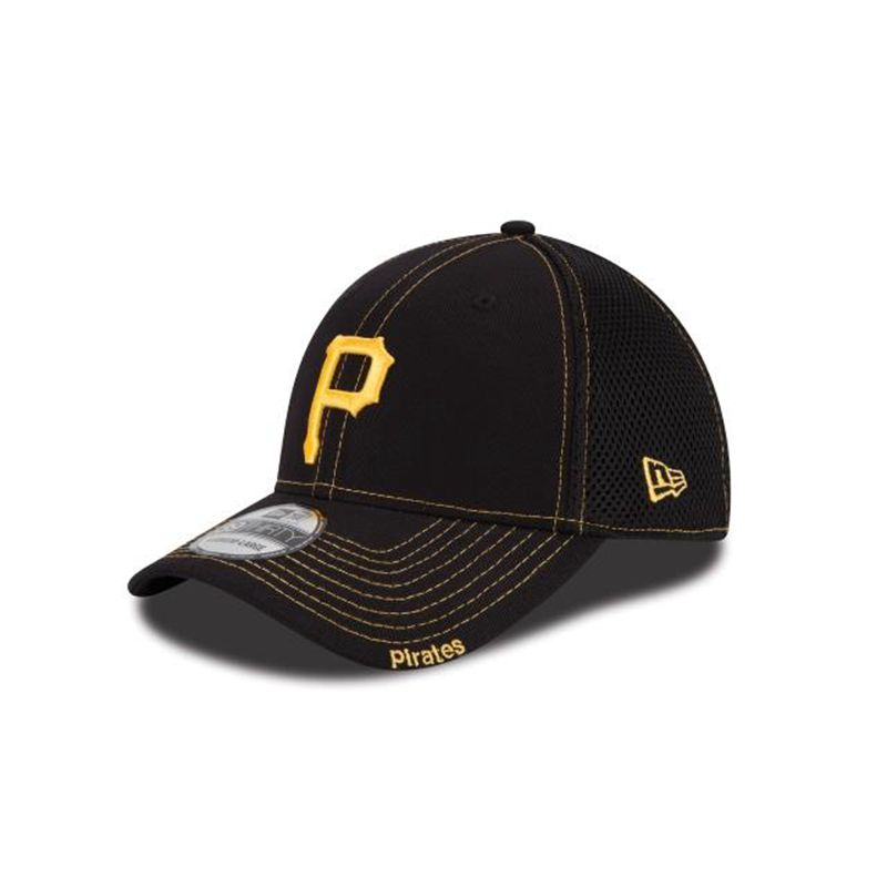 MLB Pittsburgh Pirates Neo 39Thirty Stretch Fit (JHZ5613) - Black New Era Caps